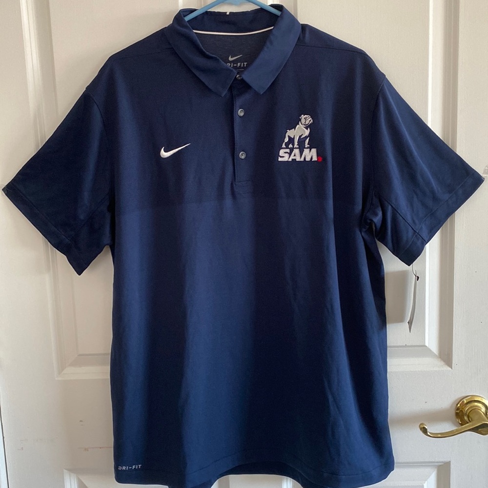 Men's Nike Dri-Fit Navy Bulldogs polo Size XL NWT